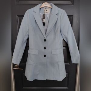 🌟 Allegra K Light Blue Women's Coat Sz M